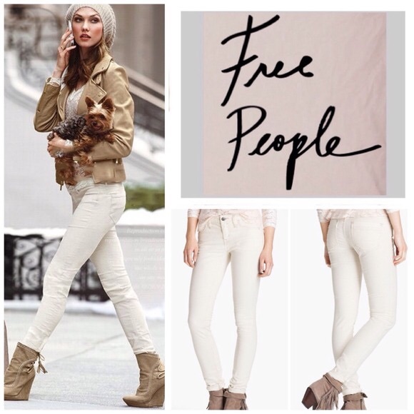 Free People Denim - Free People Stretch Corduroy Skinny Jeans